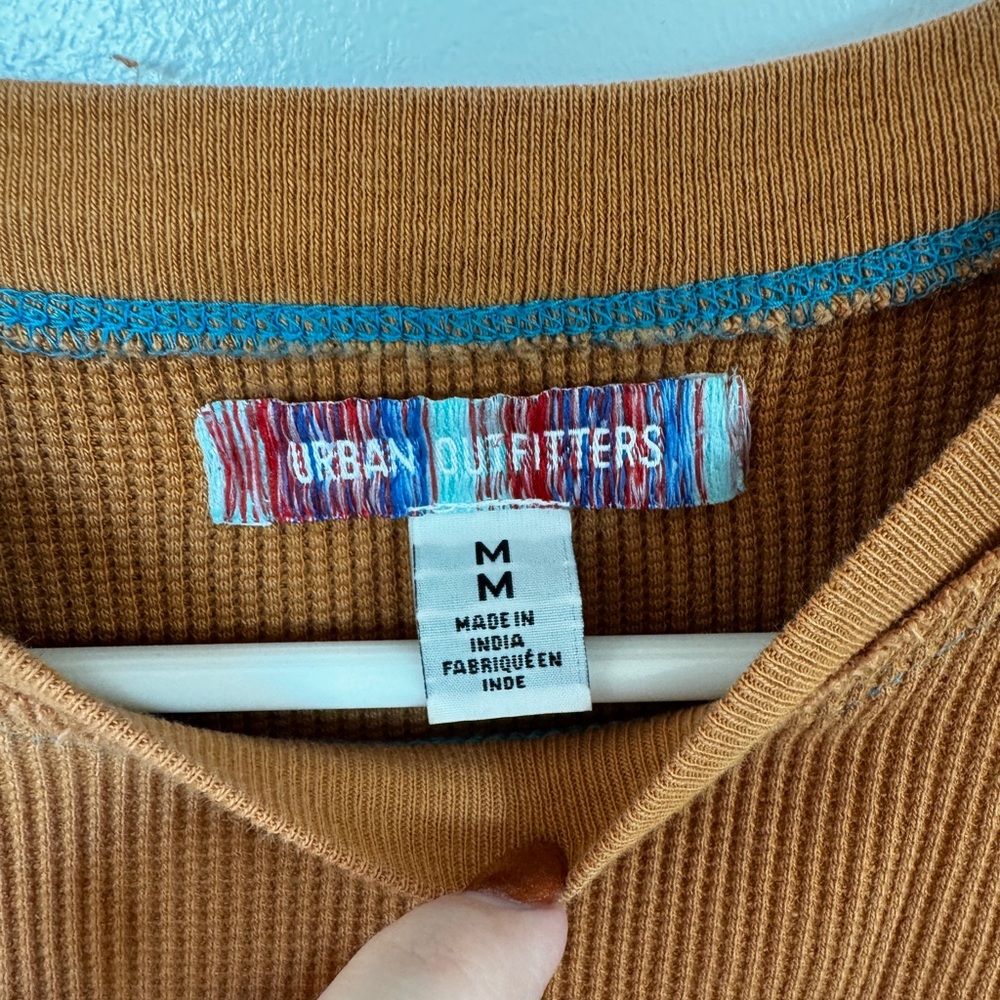 Urban Outfitters Rust Ribbed Knit Top - Picture 4 of 6
